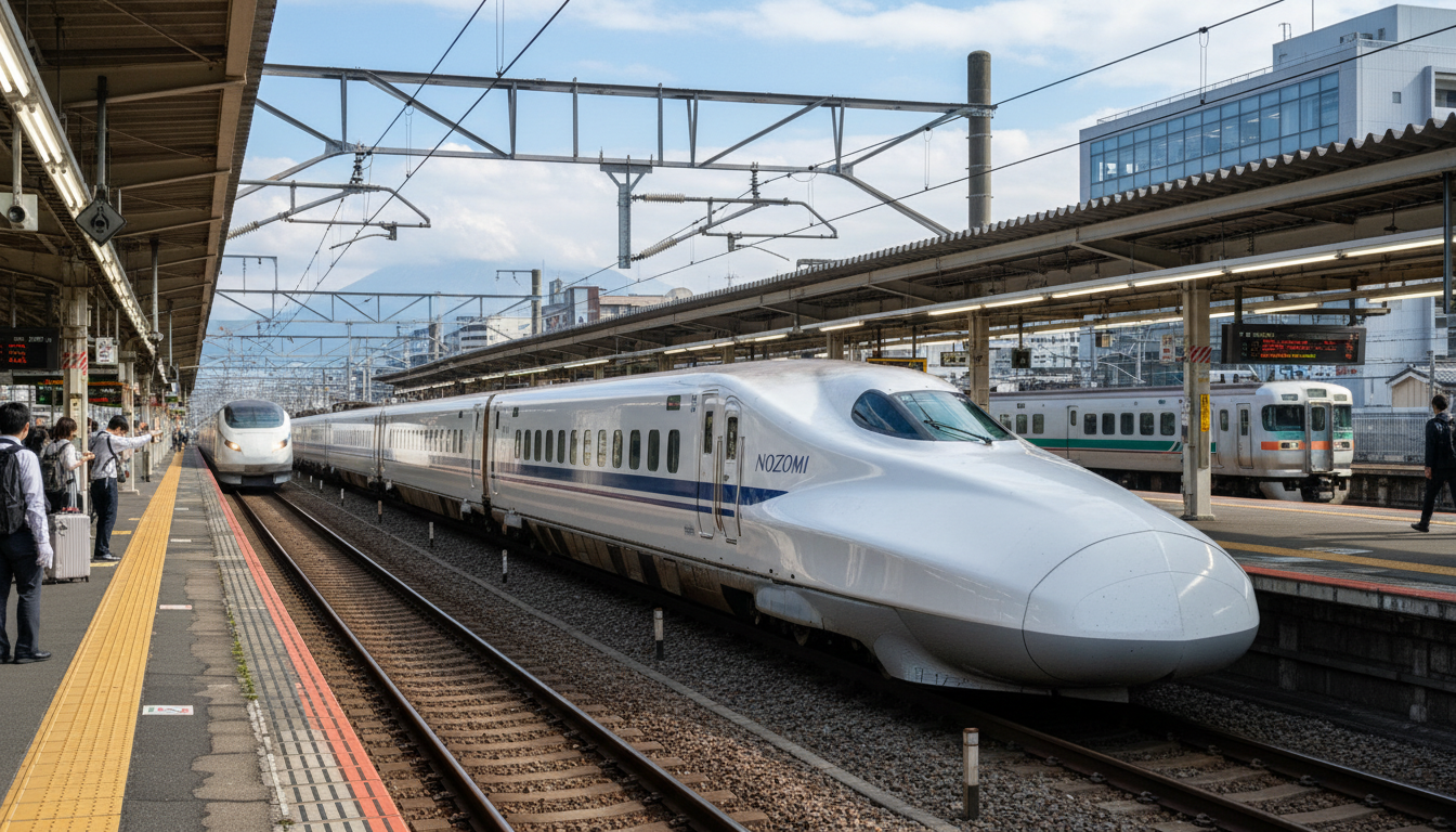 Photograph illustrating Decoding the Train Classes: Nozomi, Hika