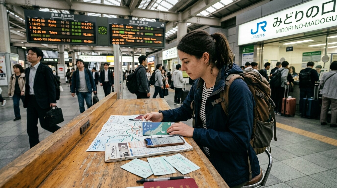 Photograph illustrating JR Pass vs Individual Tickets: Breaking Down Costs