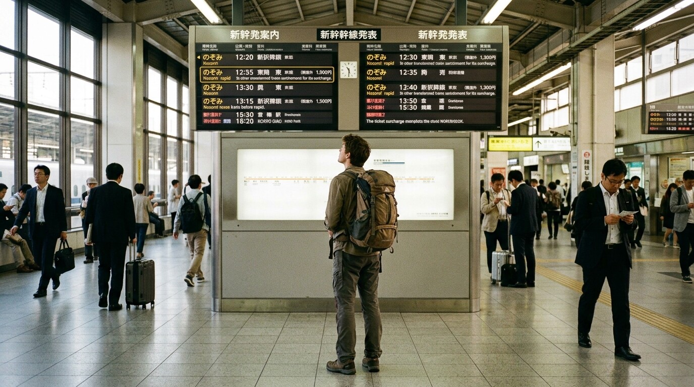 Photograph illustrating The Nozomi Problem: Speed vs. Surcharges