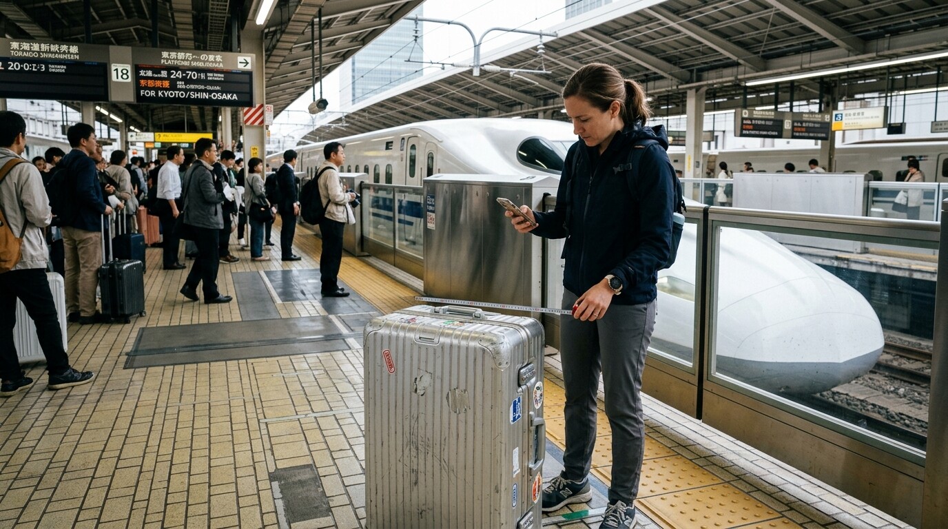 Shinkansen Oversized Baggage Rules (2026): Avoid the ¥1,000 Fine