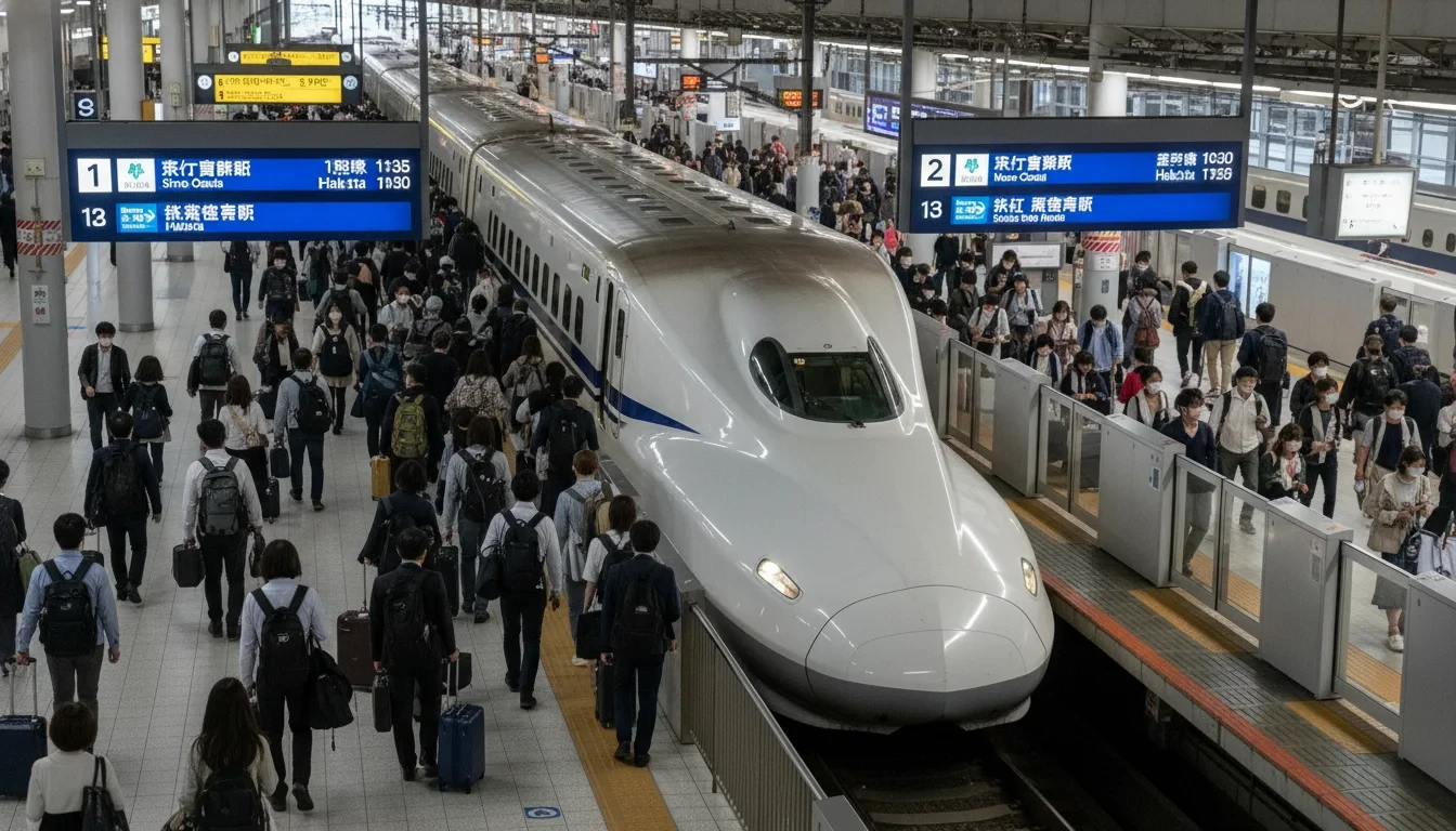 东京站新干线N700S列车