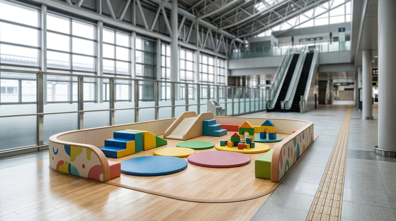 Korogaru Bebibebi Play Area Opens at Shin-Yamaguchi Station (2025)